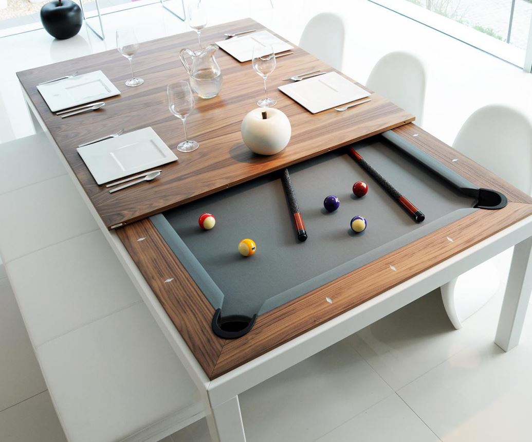 Dining Room Pool Table With Bench